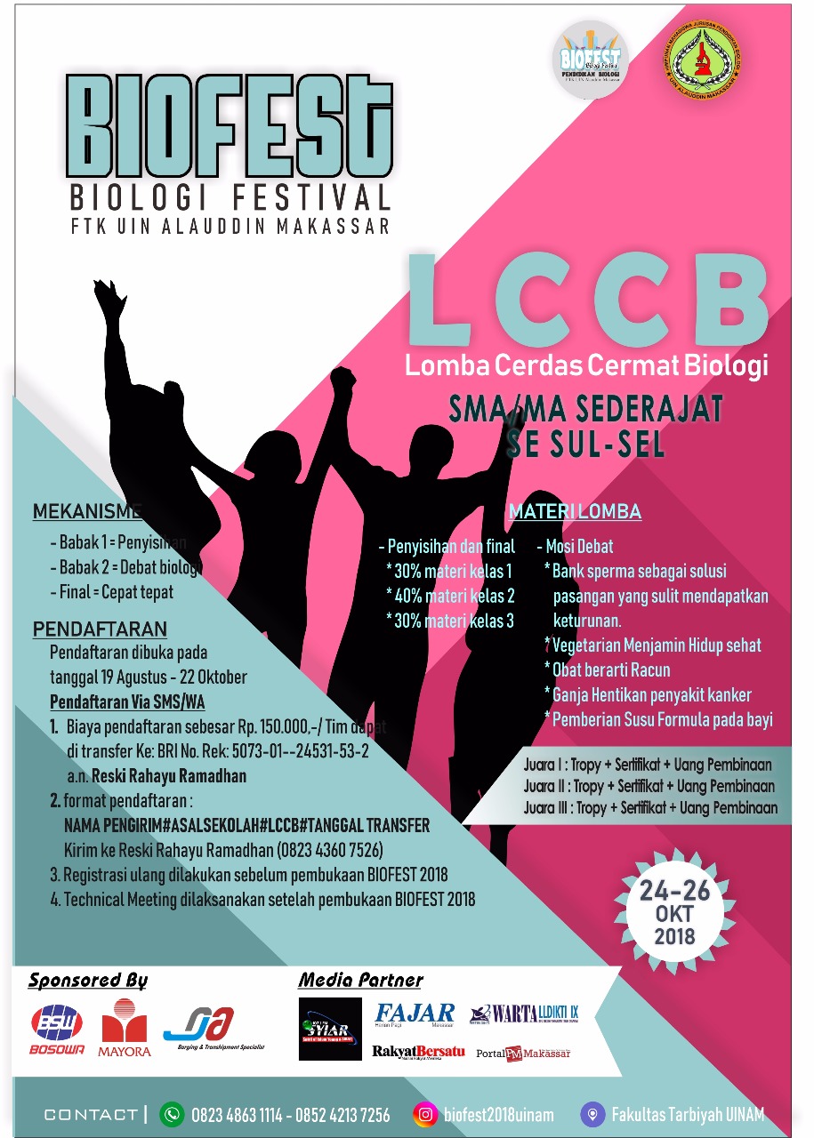 Gambar HMJ Pendidikan Biologi UIN Alauddin Kembali Gelar BioFest 2018